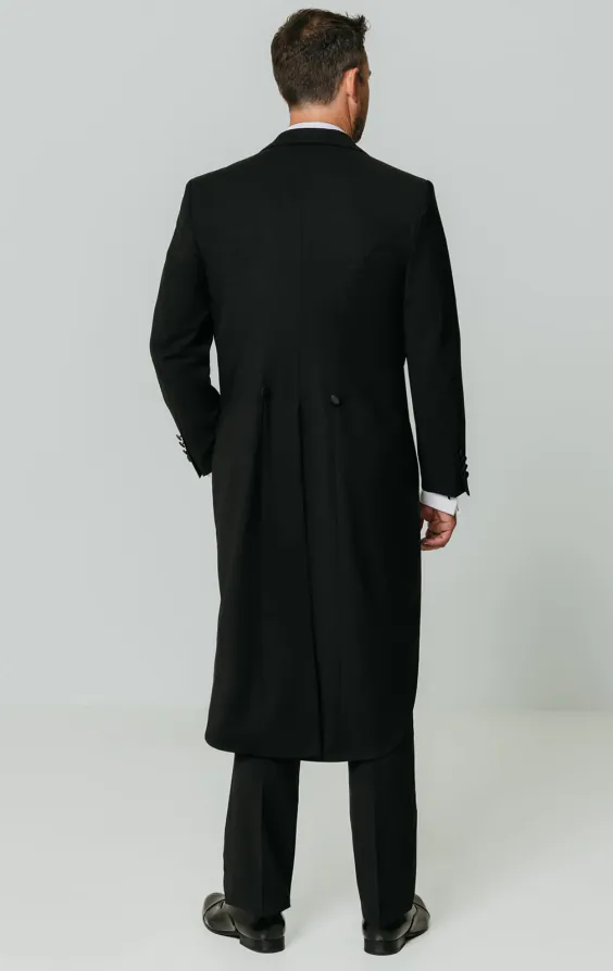 100% Wool White Tie 2 Piece Suit thumbnail 6