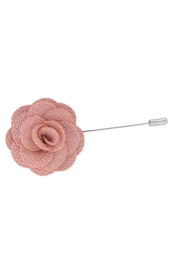 Cashmere Rose Pink Flower Lapel Pin Cashmere Rose Pink Flower Lapel Pin
