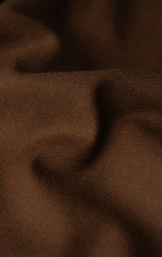 Mid Brown Twill Suit Waistcoat - photo 3