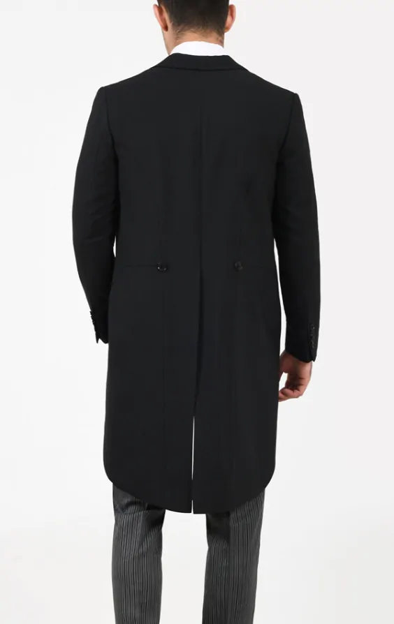 Wool Herringbone Morning Suit Top Hat Waistcoat Dress Shirt Tie Dobell