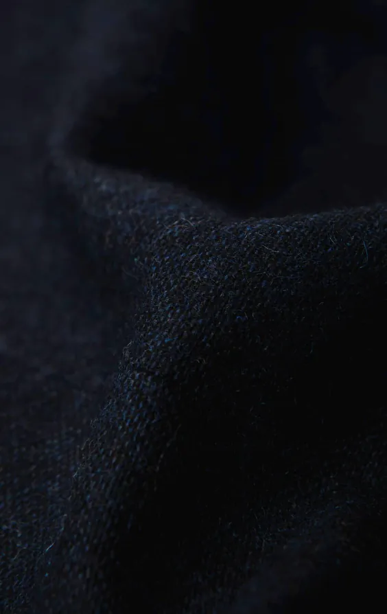 Navy Donegal Tweed Waistcoat with Notch Lapel - photo 3 Navy Donegal Tweed Waistcoat with Notch Lapel - photo 3
