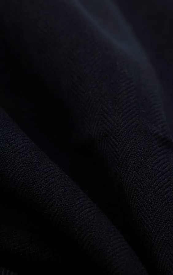 Navy Herringbone Morning Suit Trousers - photo 3