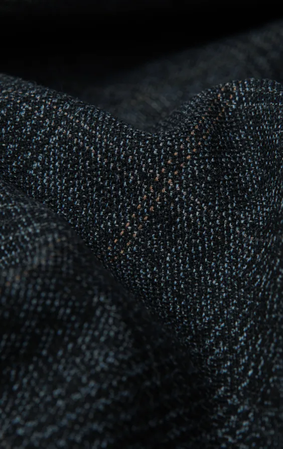 Navy with Rust Check Waistcoat thumbnail 4