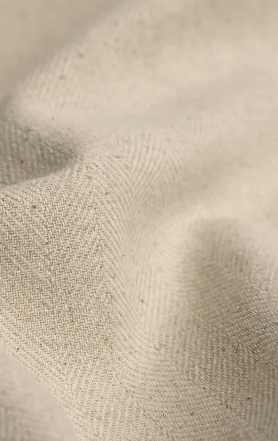 Oatmeal Linen Herringbone Double Breasted Suit Jacket with Peak Lapel thumbnail 6