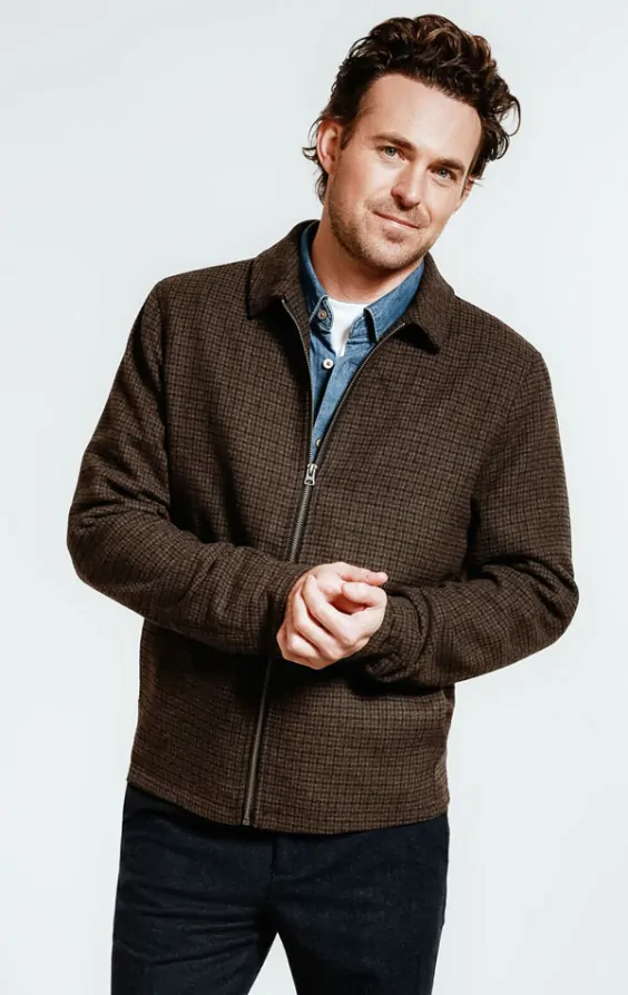 Tweed blouson jacket clearance
