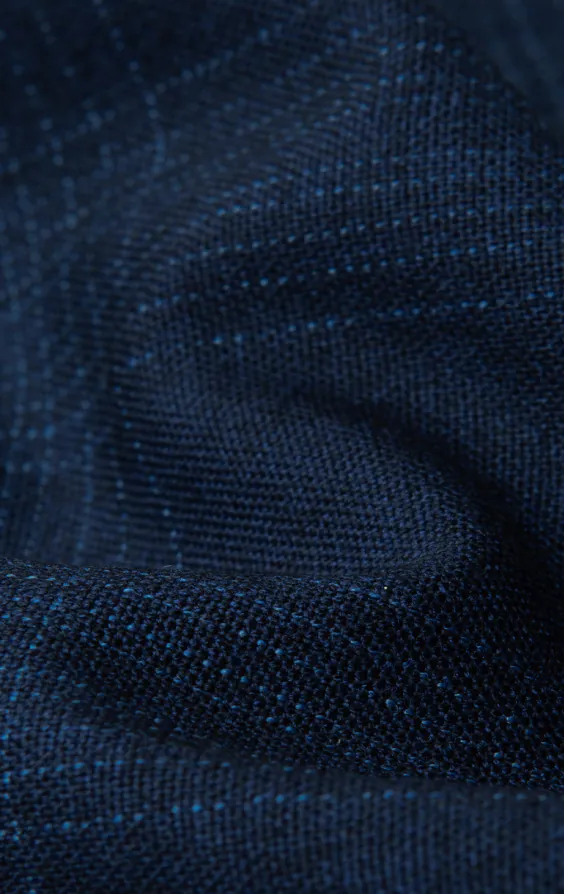 Royal Blue Shadow Check Waistcoat thumbnail 4