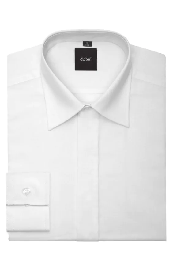 Boys Standard Collar Plain Fly Front Dress Shirt Boys Standard Collar Plain Fly Front Dress Shirt
