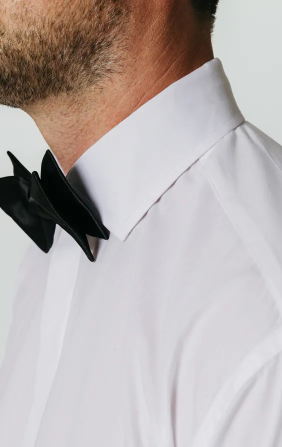 Standard Collar Plain Front White Dress Shirt - photo 2 Standard Collar Plain Front White Dress Shirt - photo 2