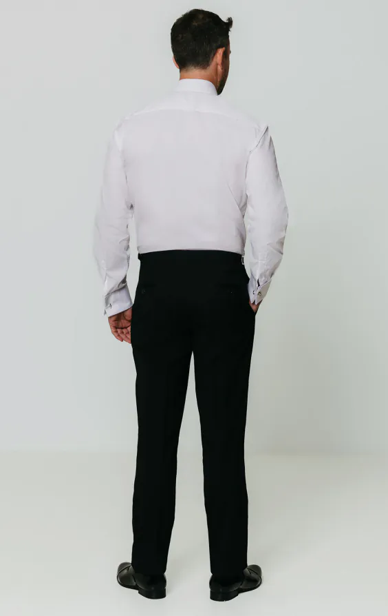 Standard Collar Plain Front White Dress Shirt - photo 4 Standard Collar Plain Front White Dress Shirt - photo 4