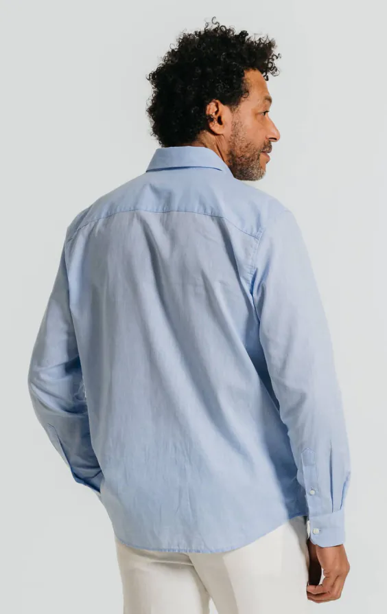 Light Blue Linen Shirt - photo 3 Light Blue Linen Shirt - photo 3