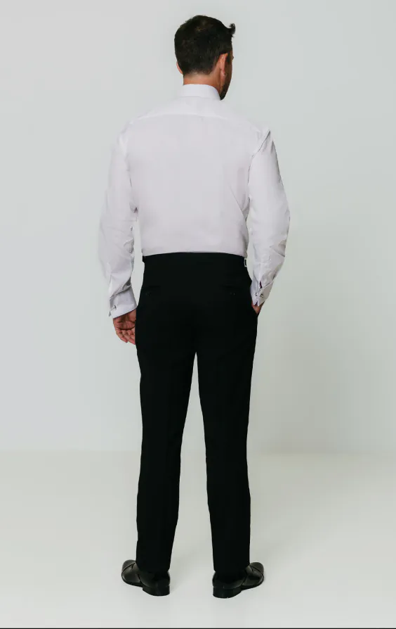 Standard Collar Pleated Front White Dress Shirt - photo 4 Standard Collar Pleated Front White Dress Shirt - photo 4