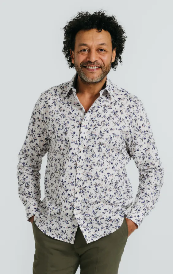 Floral Print Cotton Shirt Floral Print Cotton Shirt