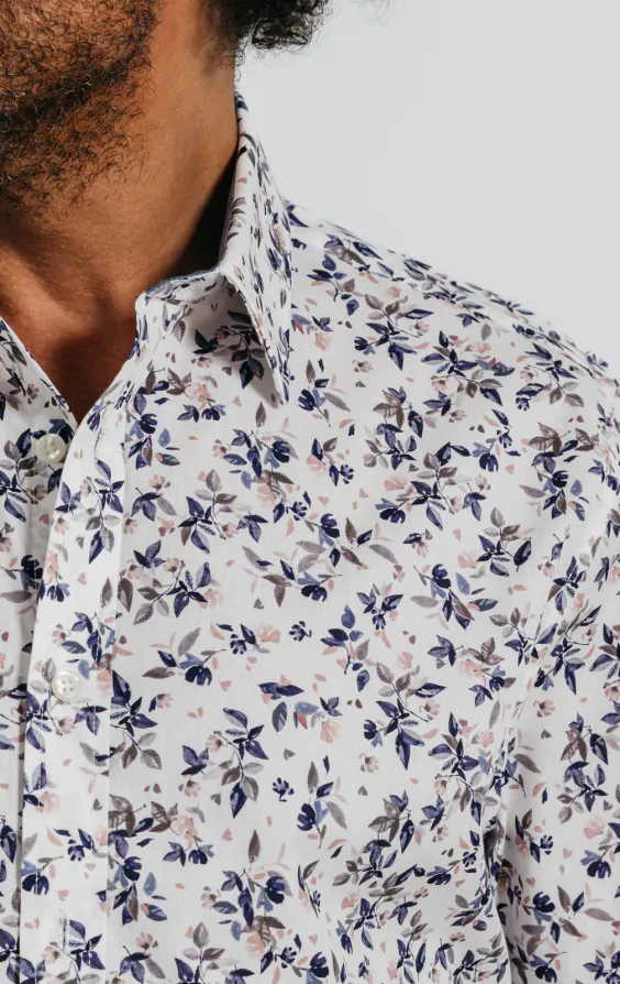 Floral Print Cotton Short Sleeved Shirt - photo 2 Floral Print Cotton Short Sleeved Shirt - photo 2