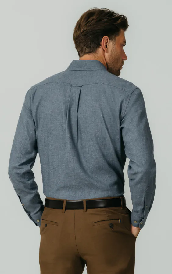 Blue Brushed Cotton Shirt - photo 4 Blue Brushed Cotton Shirt - photo 4