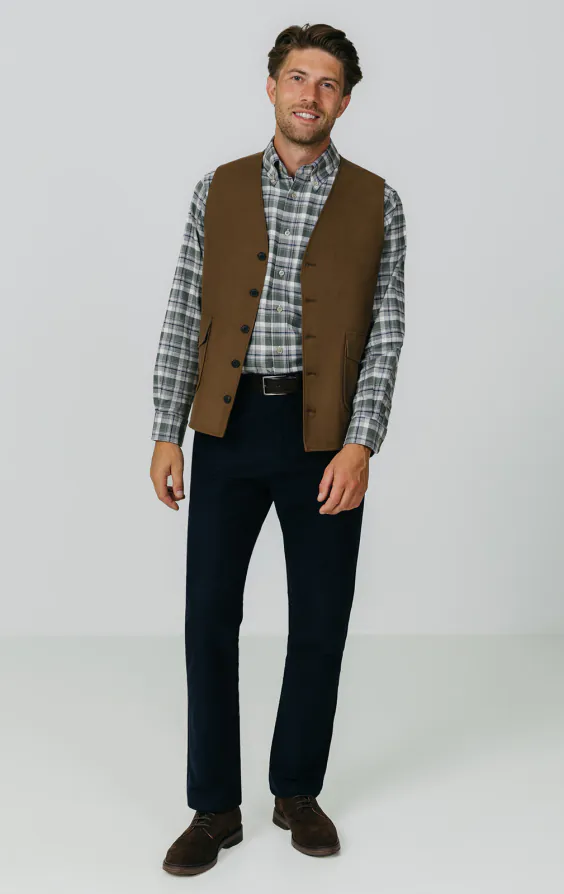 Green and Grey Check Brushed Cotton Shirt - photo 1 Green and Grey Check Brushed Cotton Shirt - photo 1