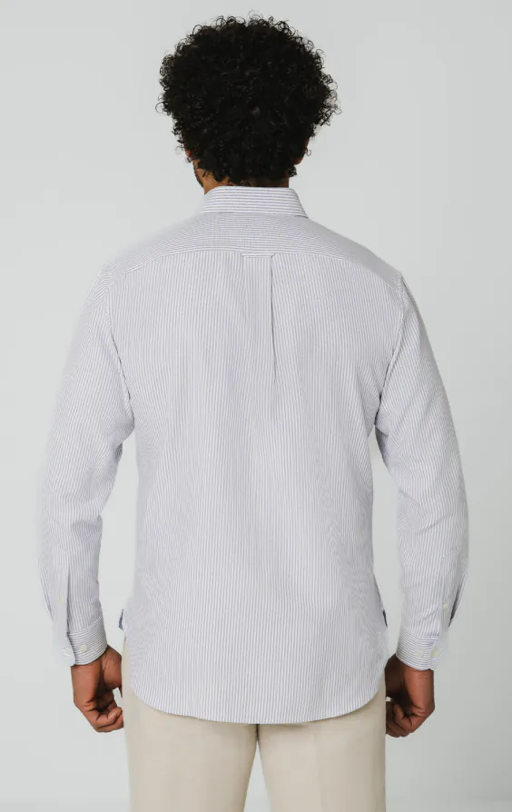 Blue and White Striped Oxford Shirt - photo 4 Blue and White Striped Oxford Shirt - photo 4
