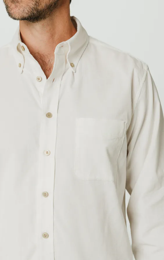 Off White Corduroy Shirt - photo 2