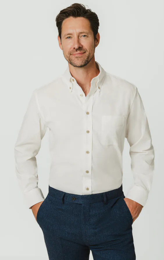 Off White Corduroy Shirt - photo 3