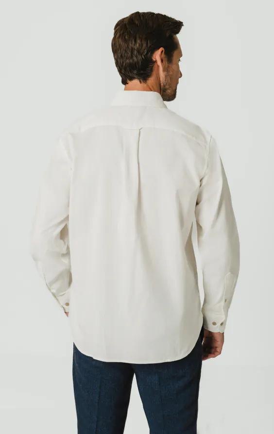 Off White Corduroy Shirt - photo 4