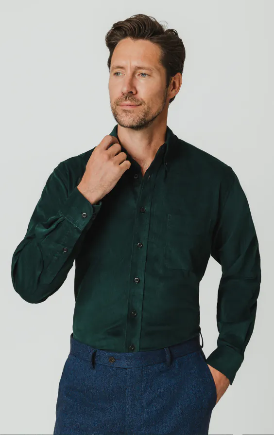 Green Corduroy Shirt - photo 3