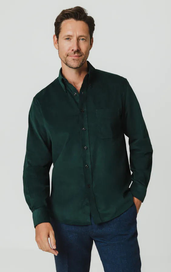 Green Corduroy Shirt