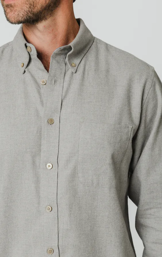 Light Grey Brushed Cotton Shirt - photo 2 Light Grey Brushed Cotton Shirt - photo 2