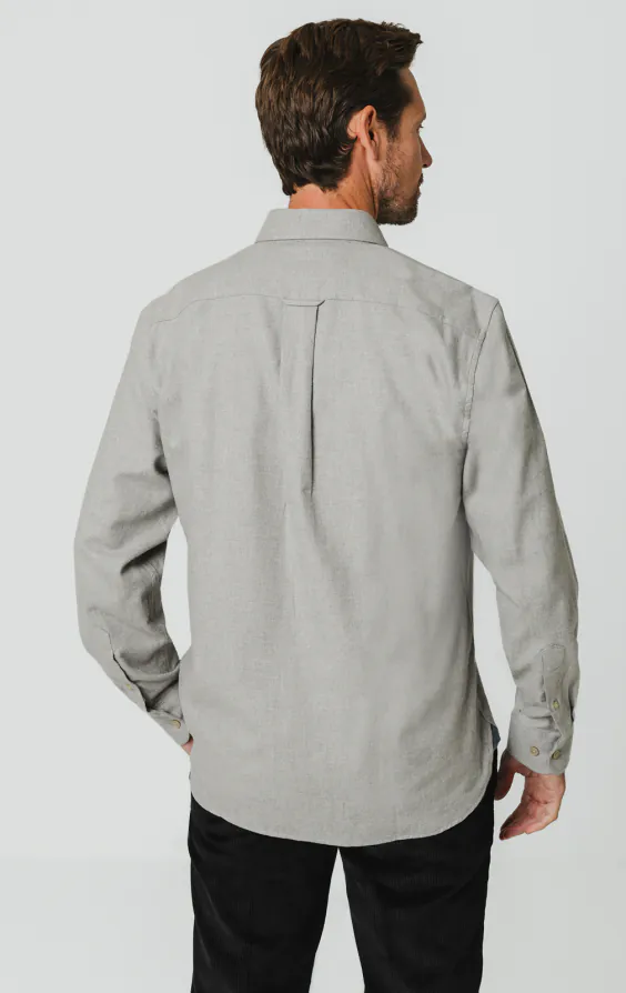 Light Grey Brushed Cotton Shirt - photo 4 Light Grey Brushed Cotton Shirt - photo 4
