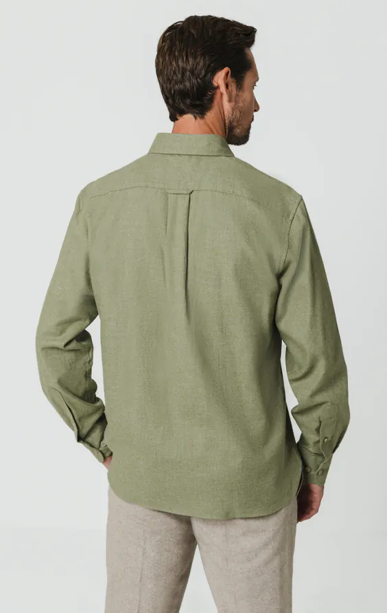 Sage Green Brushed Cotton Shirt - photo 4 Sage Green Brushed Cotton Shirt - photo 4