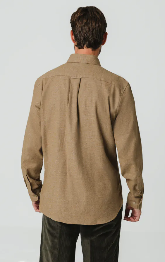 Brown Brushed Cotton Shirt - photo 4 Brown Brushed Cotton Shirt - photo 4