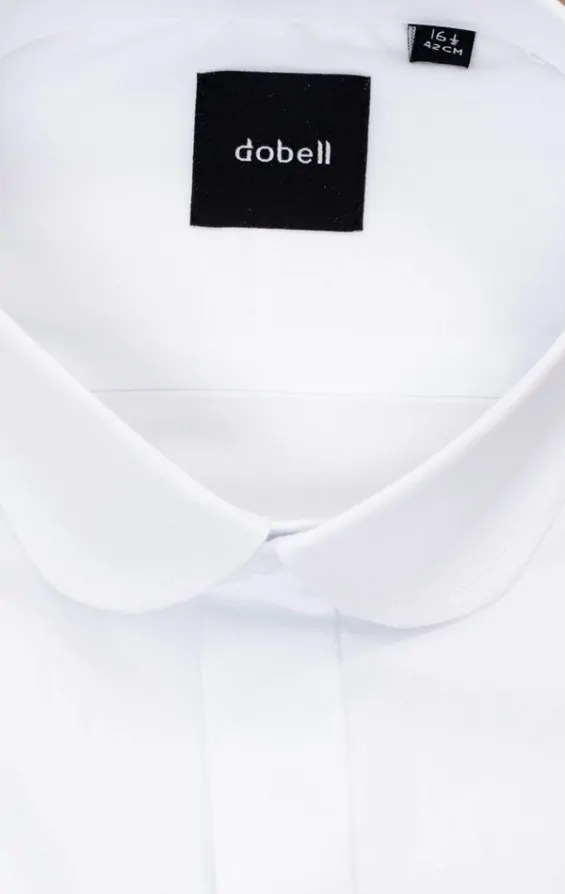 Dobell White Penny Collar Dress Shirt Dobell