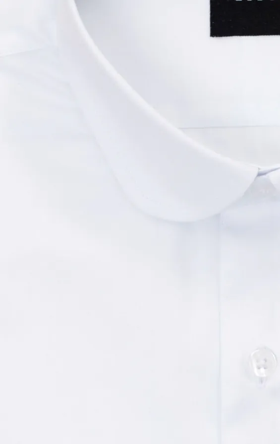 White Penny Collar Shirt - photo 1
