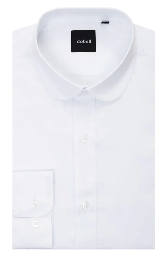 White Penny Collar Shirt