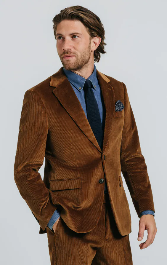 Mid Brown Corduroy Suit primary image