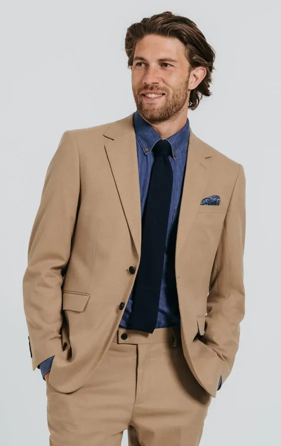 Camel Twill Suit primary image