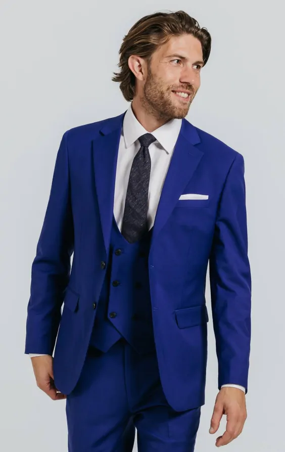 Bright Blue 3 Piece Suit primary image
