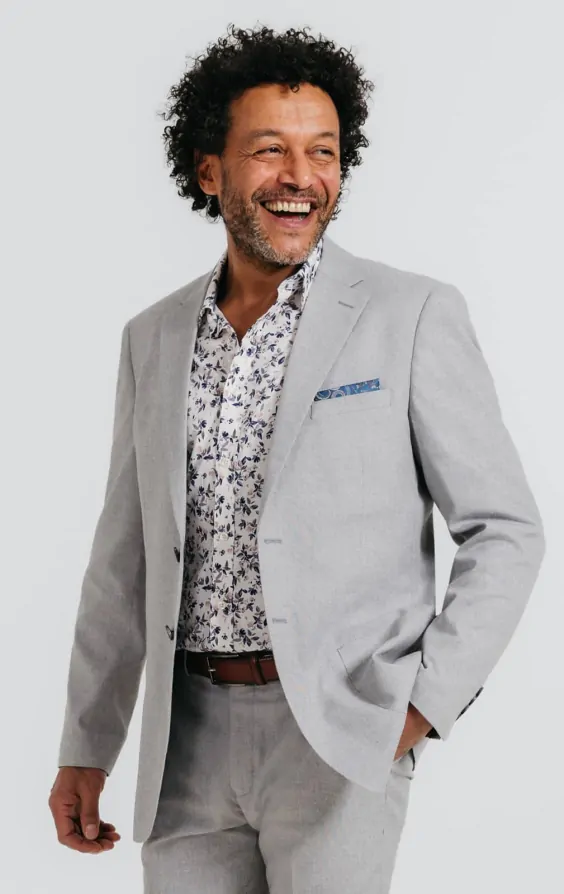 Light Grey Linen Suit primary image