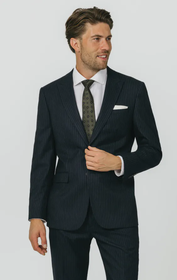 Navy Chalkstripe Suit primary image