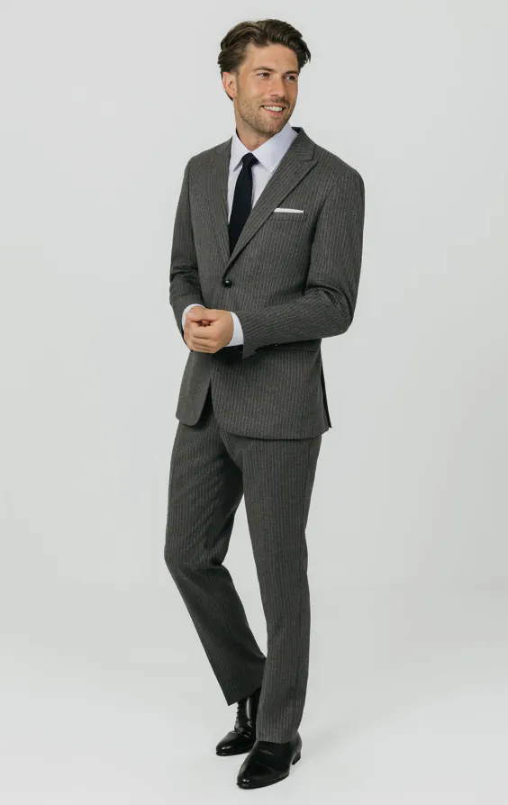 Charcoal Chalkstripe Suit thumbnail 2