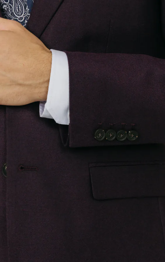 Blackberry Twill 3 Piece Suit - photo 2