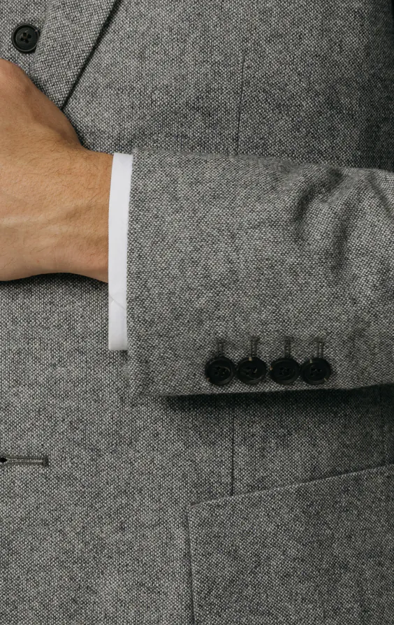 Light Grey Donegal Tweed 3 Piece Suit thumbnail 3