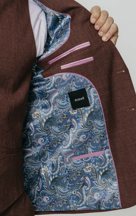 Dark Rosewood Weave 3 Piece Suit thumbnail 5