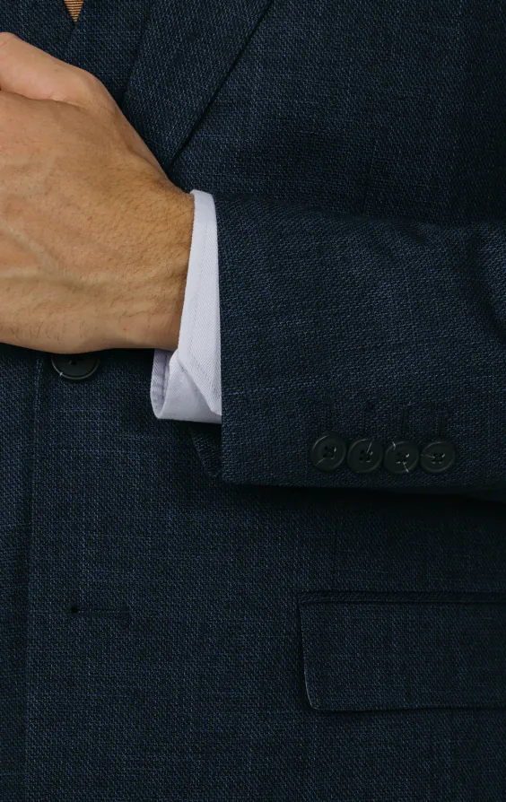 Blue Weave 3 Piece Suit thumbnail 3