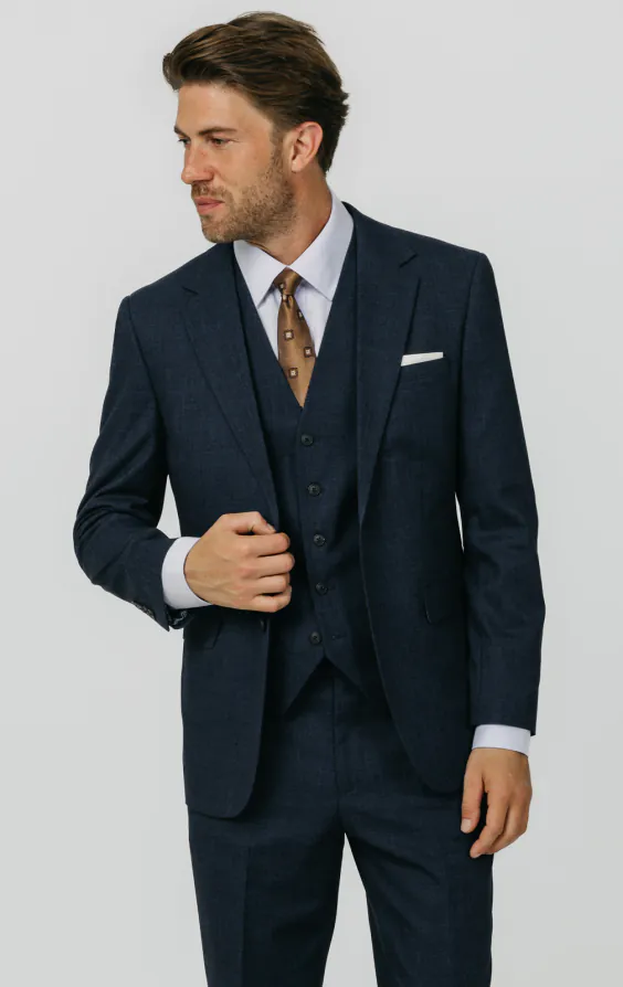 Blue Weave 3 Piece Suit primary image
