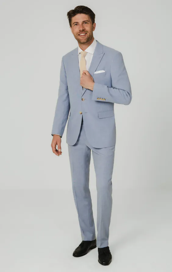 Light Blue Hopsack Suit - photo 1 Light Blue Hopsack Suit - photo 1