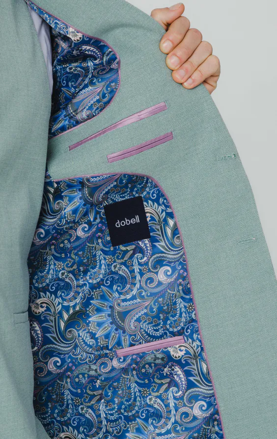 Mint Green Hopsack 3 Piece Suit - photo 4 Mint Green Hopsack 3 Piece Suit - photo 4