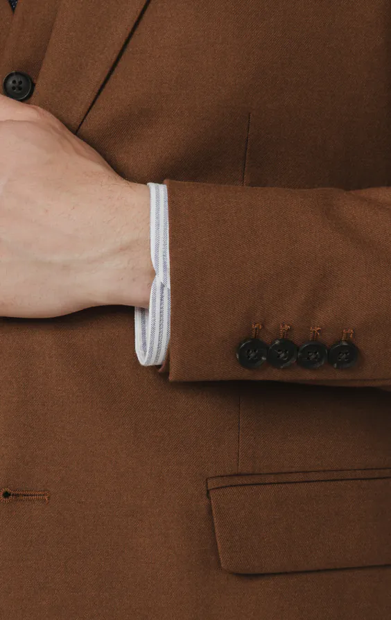 Mid Brown Twill 3 Piece Suit - photo 2 Mid Brown Twill 3 Piece Suit - photo 2