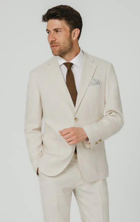 Cream Pure Linen Suit Cream Pure Linen Suit