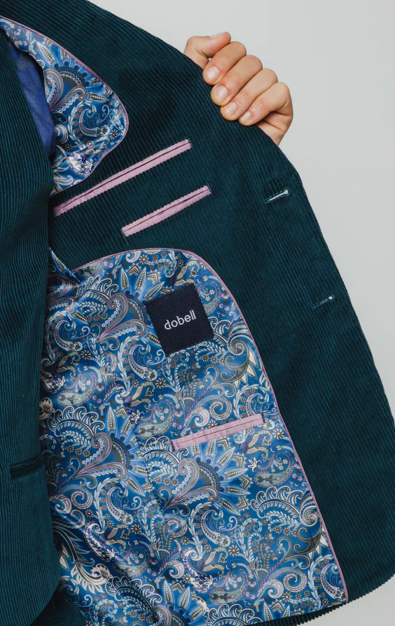 Teal Corduroy 3 Piece Suit - photo 4 Teal Corduroy 3 Piece Suit - photo 4