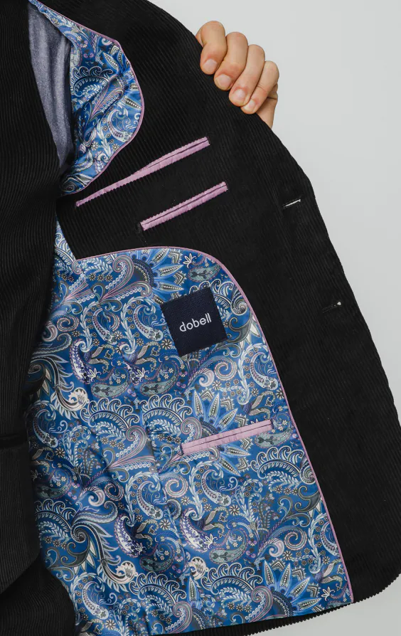 Black Corduroy 3 Piece Suit - photo 4 Black Corduroy 3 Piece Suit - photo 4