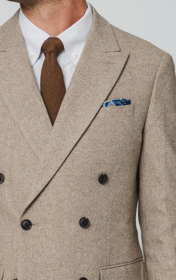 Camel Twill Tweed 3 Piece Suit - photo 3 Camel Twill Tweed 3 Piece Suit - photo 3